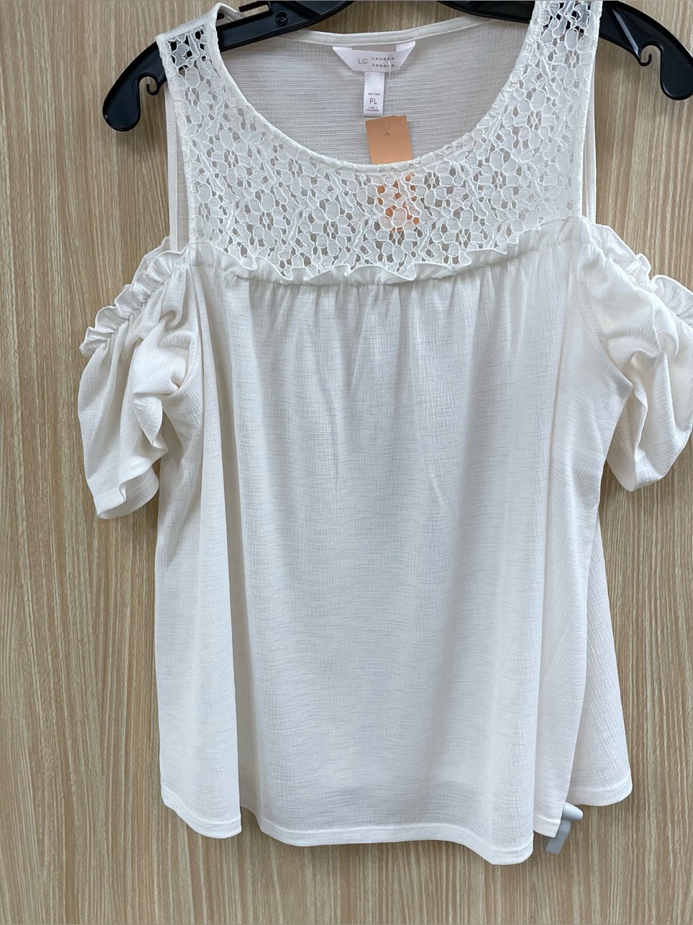 Lauren Conrad white top size LP